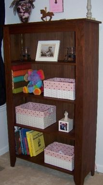 Custom Made Walnut Bookcase