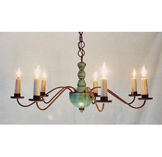 Custom Made Period Turned Chandelier