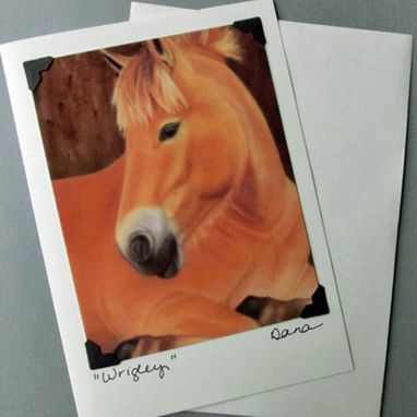 Custom Made Horse Art Card - Equine Art Postcard Greeting Card Combination - Horse Rescue Art Card
