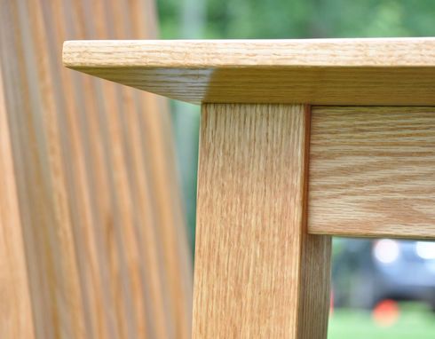 Custom Made Red Oak Dining Set