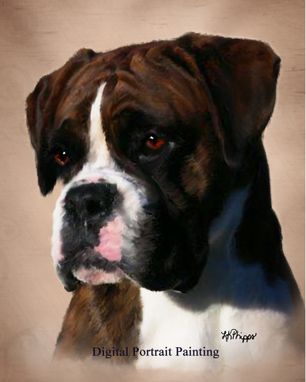 Custom Made Custom Pet Dog Portrait Painting