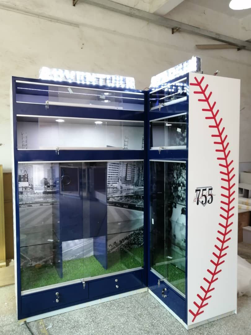 Handmade Custom Baseball Memorabilia Display by Atlas Design Creations