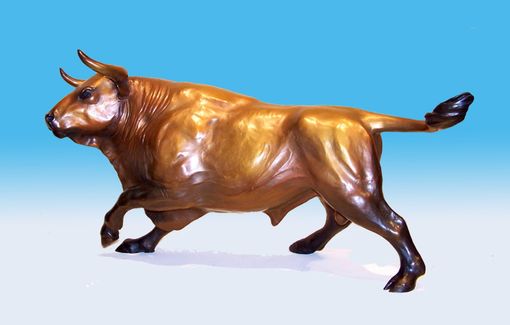 Custom Made The Golden Bull, Bronze Sculpture