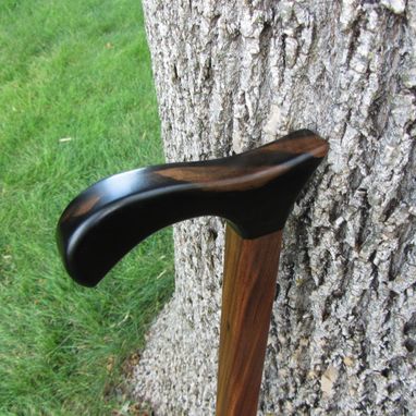 Custom Made Heavy Duty Walking Cane/ Walking Stick - Black Walnut (American)