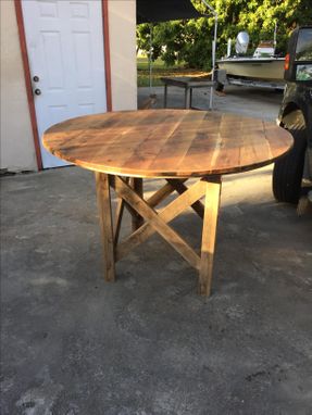 Custom Made Reclaimed Barnwood White Oak Table.