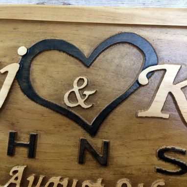 Custom Made Wedding Gift Wedding Sign Anniversary Gift Family Name Sign Established Sign Personalized Last Name