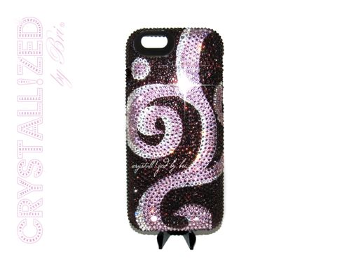 Custom Made Mophie Crystallized Android Charging Battery Case Bling Charger Genuine European Crystals Bedazzled