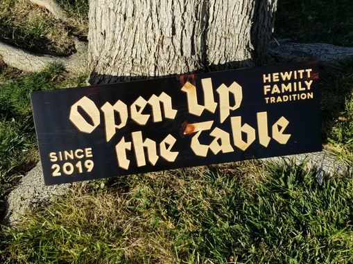 Custom Made Burned Wood Custom Sign