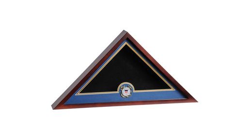 Custom Made Marine Corps Flag Medallion Display Case