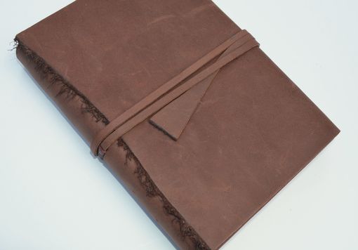 Custom Made Handmade Leather Bound Sleeve Journal Personal Day Planner Ledger Travel Diary