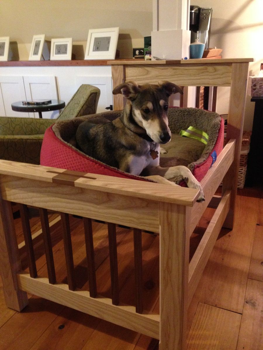 Custom Made Ash And Walnut (Dog) Bed by shy dog designs | CustomMade.com