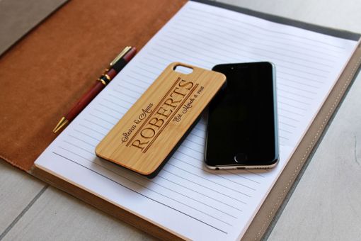 Custom Made Custom Engraved Wooden Iphone 6 Case --Ip6-Bam-Steven & Anna