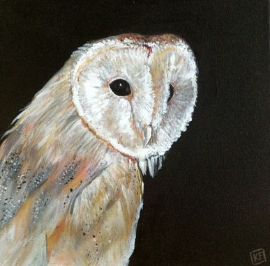 Custom Made Owl Acrylic Painting