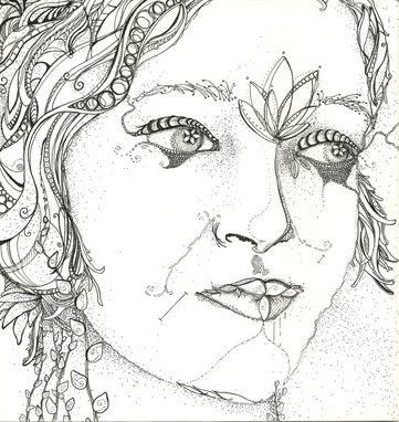 Custom Made Pen And Ink Drawing Of A Woman