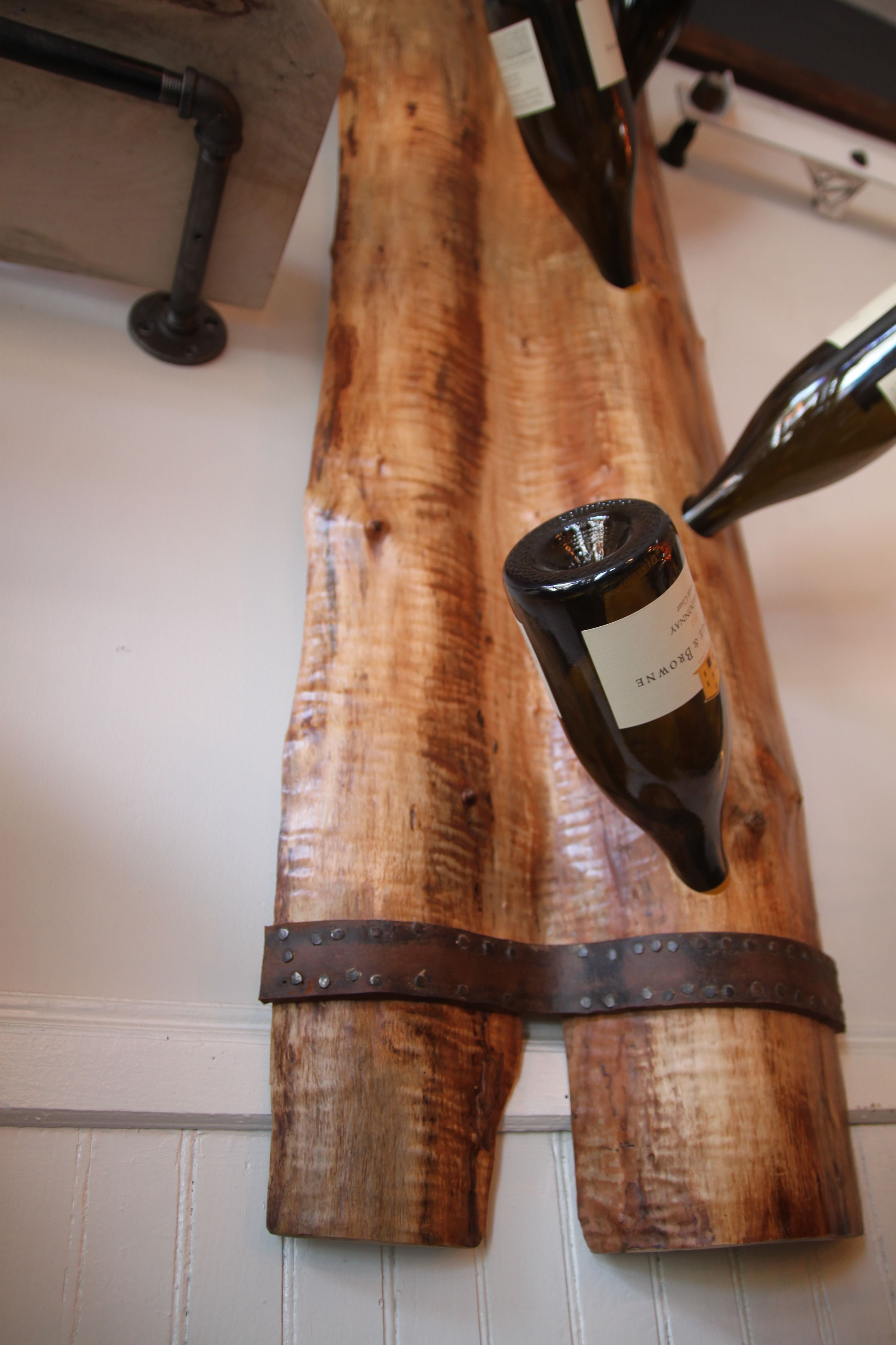 Custom Made Wall Wine Rack by Funk N Junk