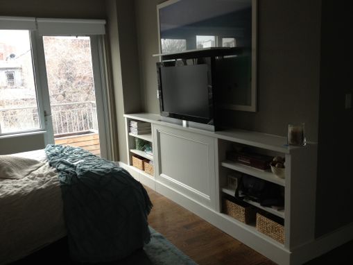 Custom Made Built In Media Unit With Tv Lift