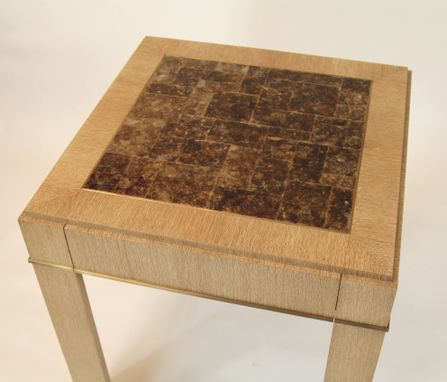 Custom Made Side Table In Art Deco Style.