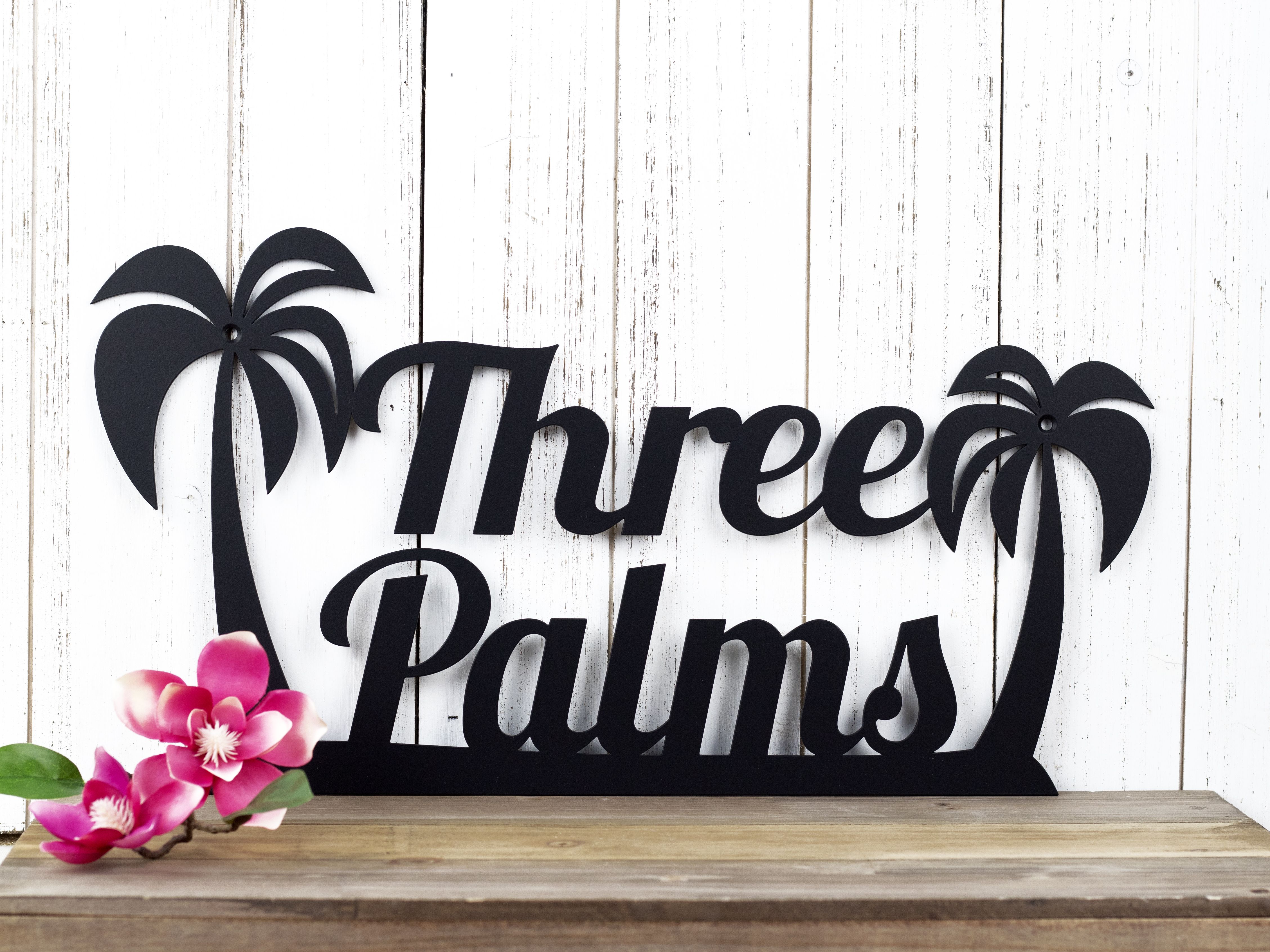 Palm Tree Customized/Personalized Address Sign 