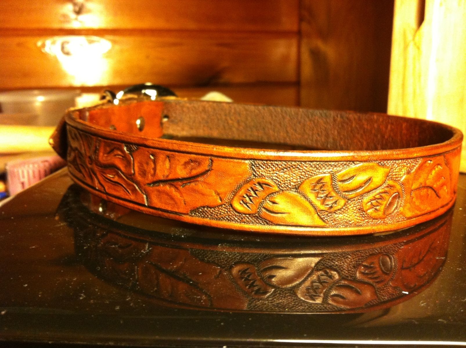 Hand Made Leather Dog Collars by Gunnin Girl Leatherworks