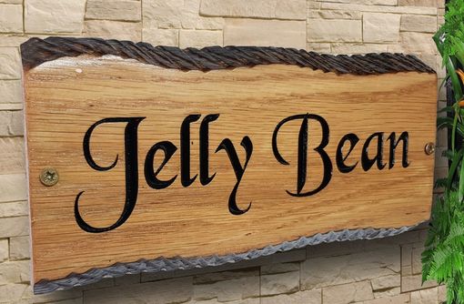Custom Made Personalized Oak Carved Wooden Home House Number Name Sign Plaque Outdoor