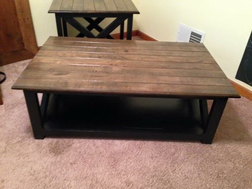 Hand Crafted Rustic X Style Coffee Table, End Tables by TimberForge Designs  CustomMade.com