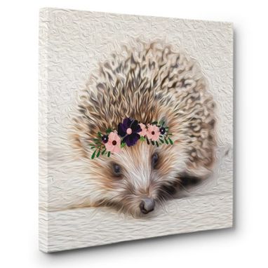 Custom Made Hedgehog Canvas Wall Art