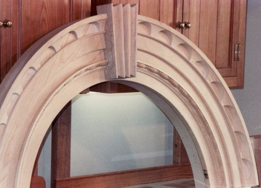 Custom Made Key Arched Pediment Entryway Reproduction