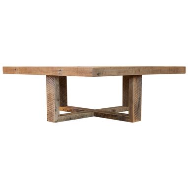 Custom Made Rustic Modern Reclaimed Wood Coffee Table