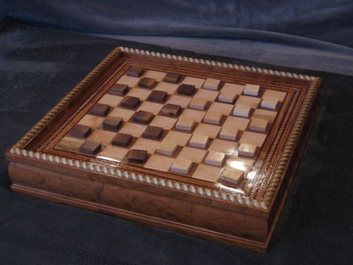Custom Made Tabletop Checker/ Chess Board