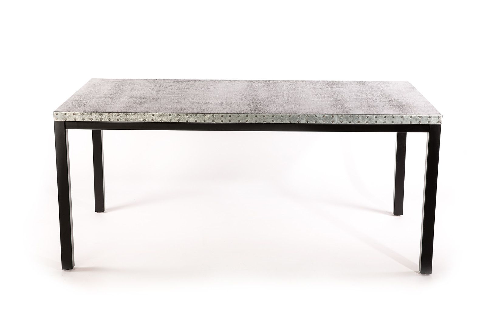 Buy Hand Crafted Zinc Table Zinc Dining Table The Brooklyn Zinc Top Dining Table, made to