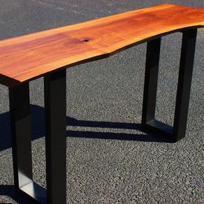 Live Edge Wood Furniture | CustomMade.com - Console/Sofa Table by Andrew Swartzwelder