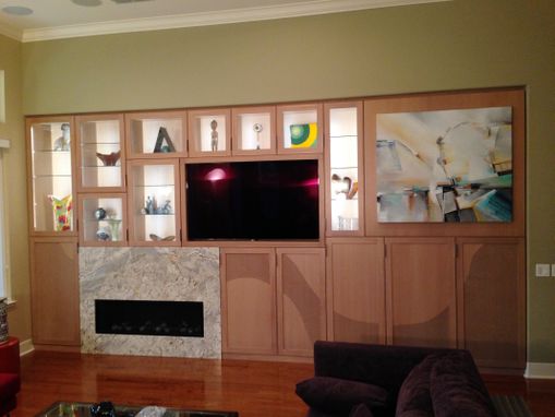 Custom Made Entertainment Center, Wall Unit