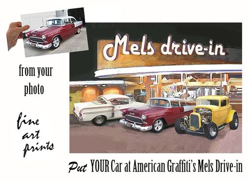 Custom Made Your Car At Mels Drive-In - Automotive Art