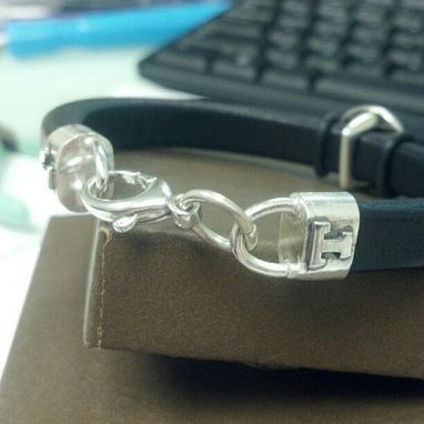Custom Made Licorice Leather Bracelet