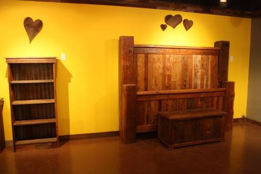 Custom Made Rustic Reclaimed Barnwood Bookcase / Shelves