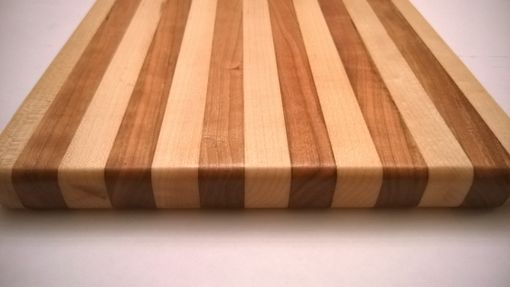 Custom Made Maple And Cherry Edge Grain Cutting Board