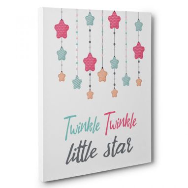 Custom Made Twinkle Twinkle Little Star Canvas Wall Art