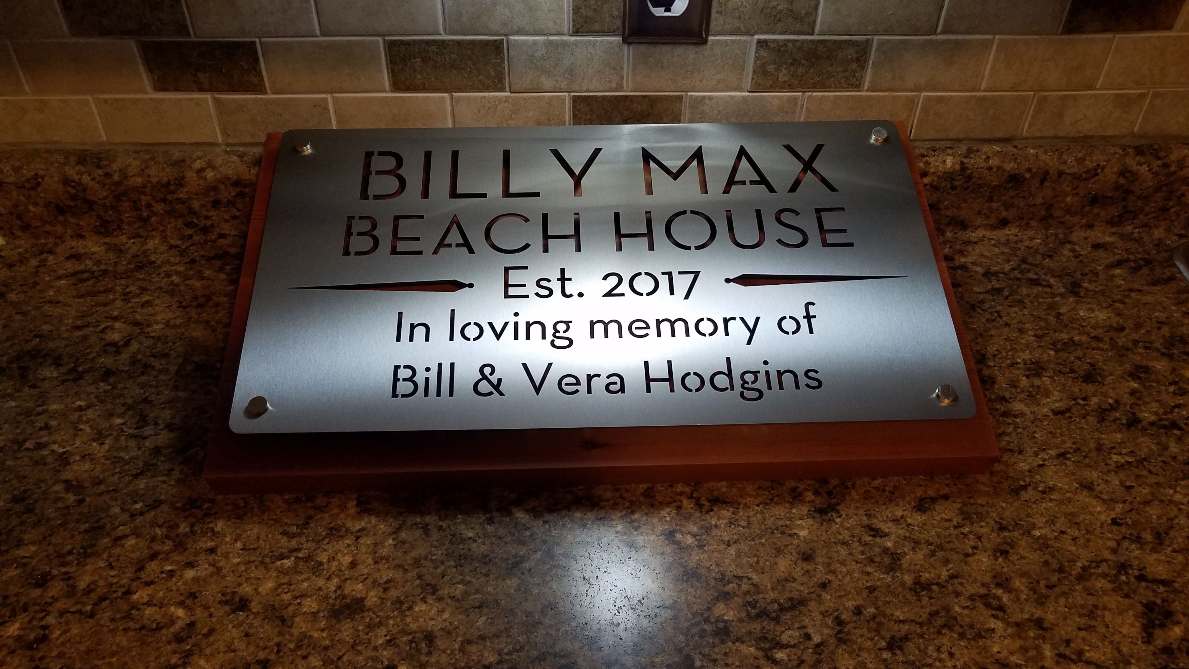 Custom Wood Mounted Metal Signs by Distinctive Designs Custom Works