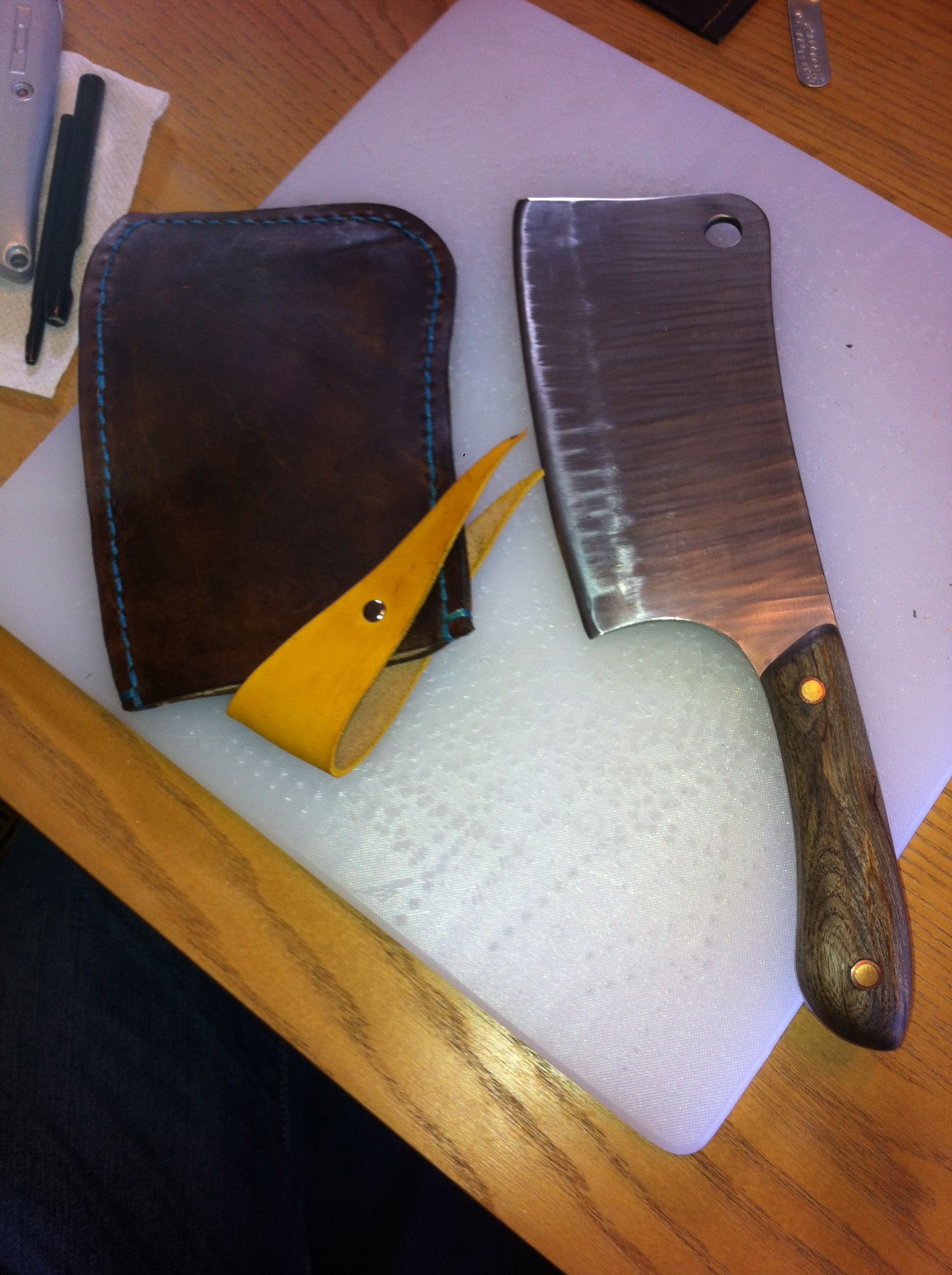 Custom Leather Knife Case / Cover by Sabbatical Arts