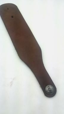 Custom Made Leather Cuff With Custom Snap