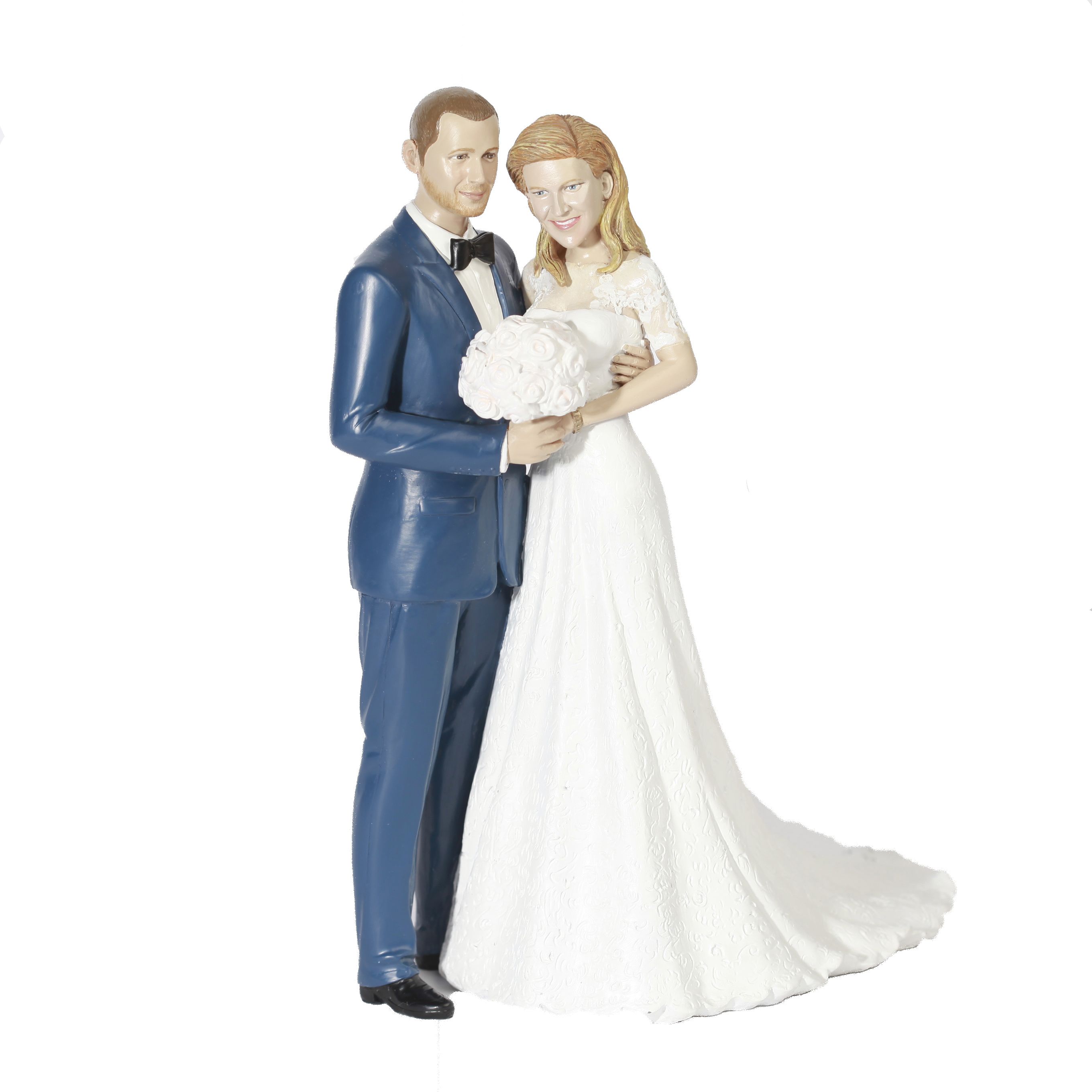 Hand Made High Likeness Wedding Figurine by FINE CUSTOM MADE INC