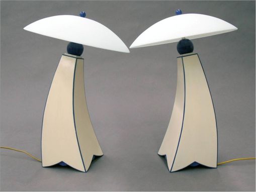 Custom Made Jazz Inpired Lamp Ii, Milk Painted Version