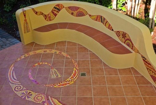 Custom Made Mosaics -Stunning Patio Space