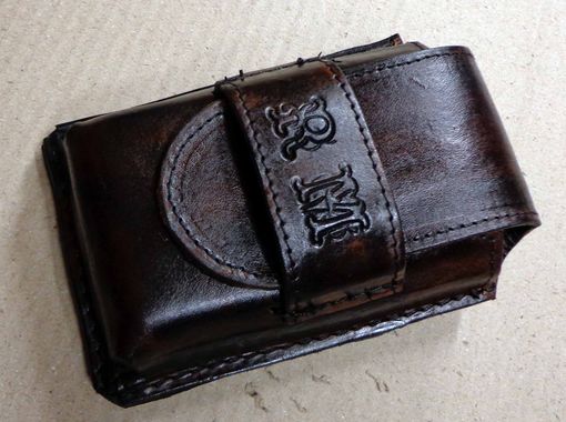 Custom Made Leather Iphone Holder And Matching Eyeglass Case