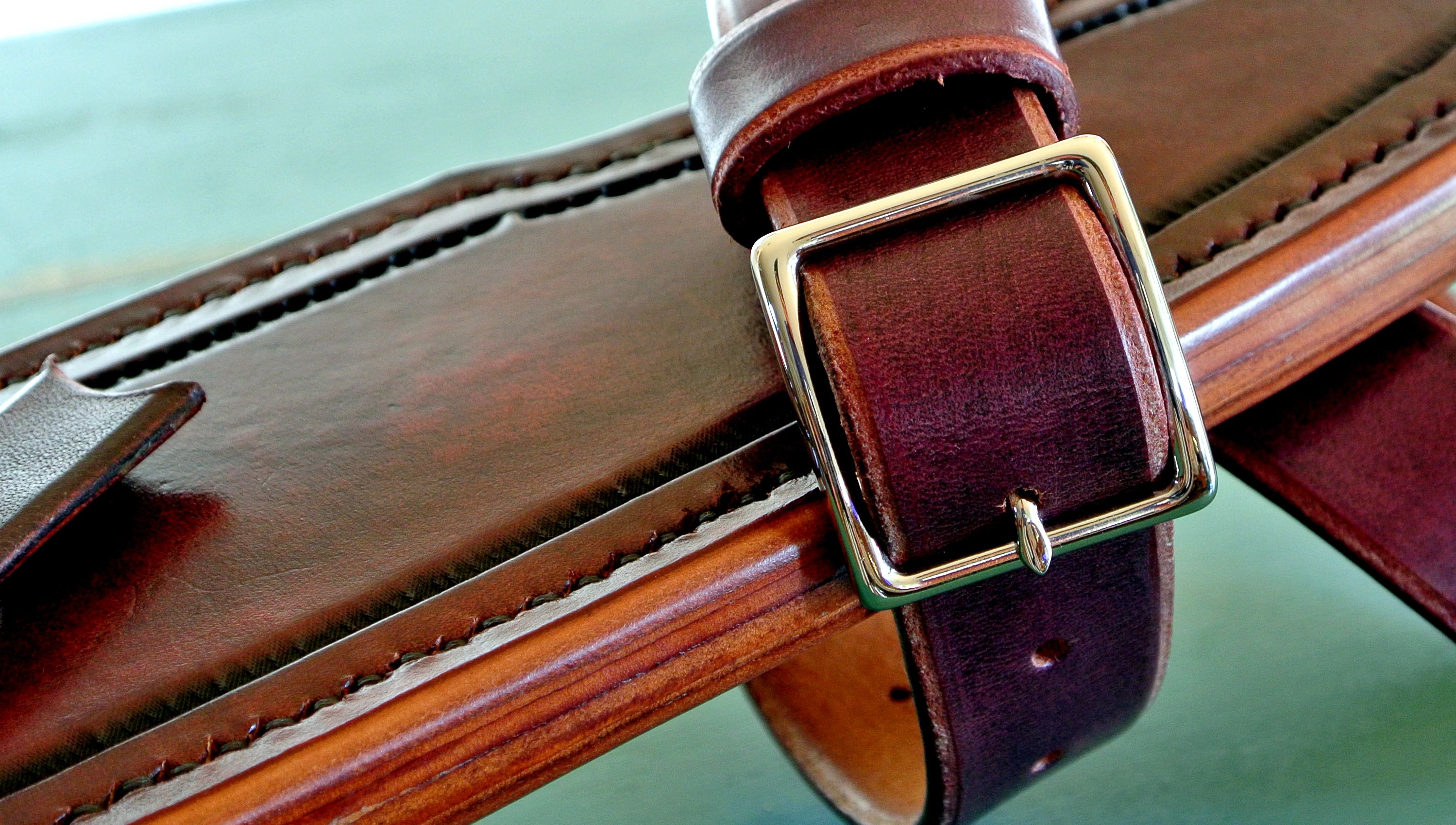 Hand Made Leather Knife Sheath W/Leg Strap by Strong Horse Leather