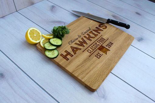 Custom Made Personalized Cutting Board, Engraved Cutting Board, Custom Wedding Gift – Cb-Wo-Hawkins