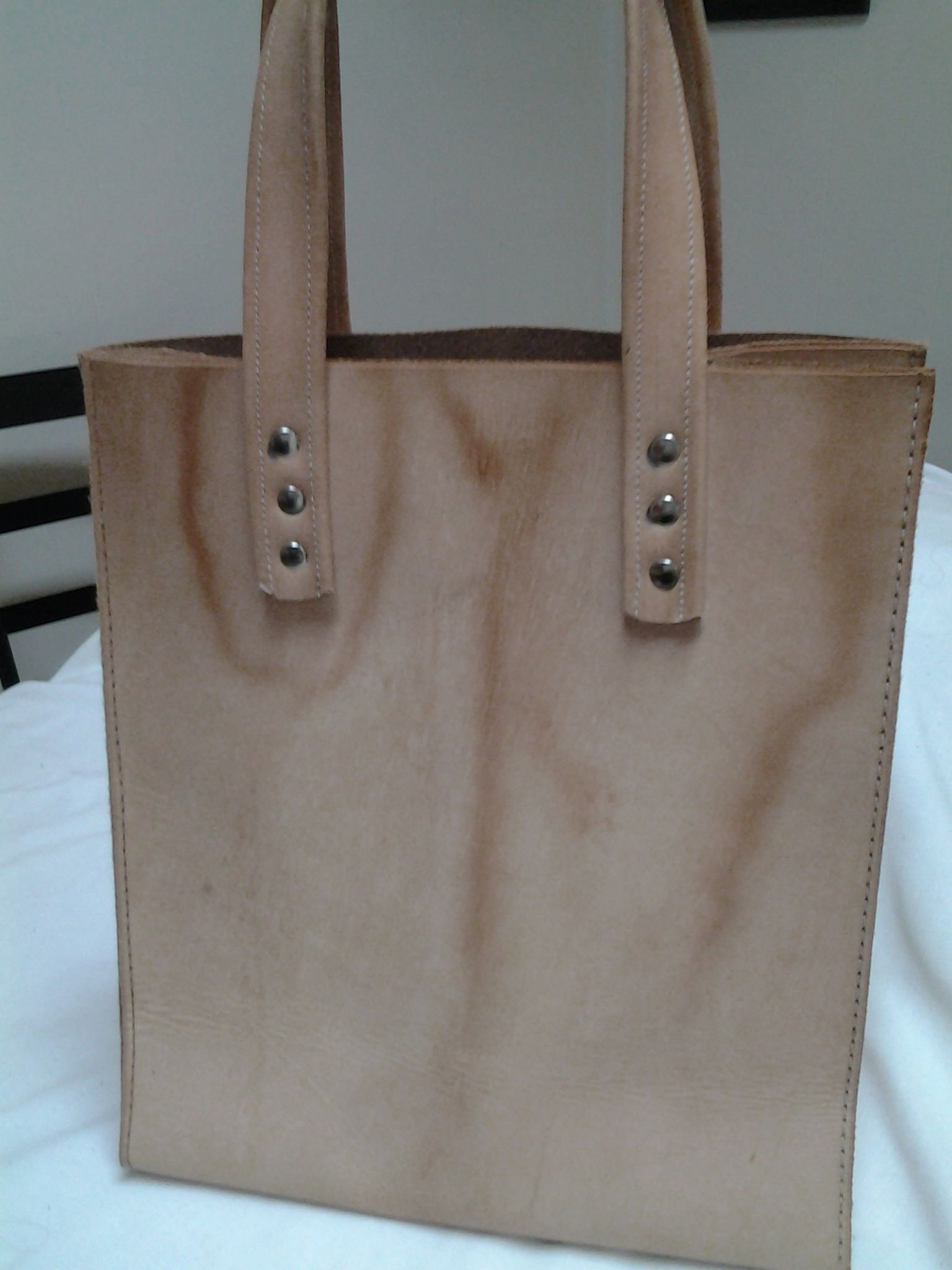 Buy Hand Crafted Leather AllPurpose Tote Bag, made to order from