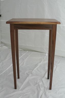 Custom Made Walnut Side Table - Shipping Included