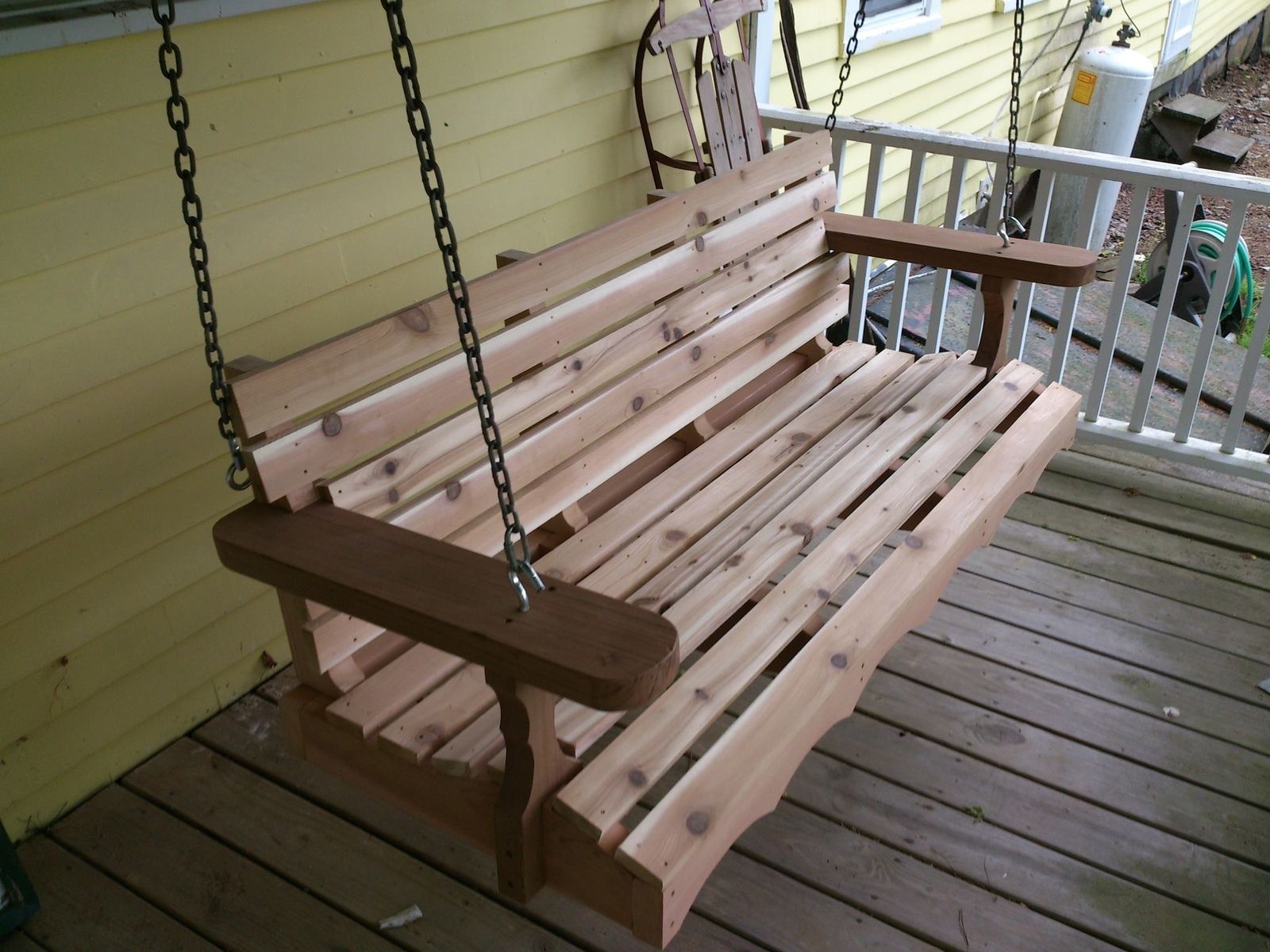 Hand Made Porch Swing By The Adirondack Chair Company Of Cape Cod