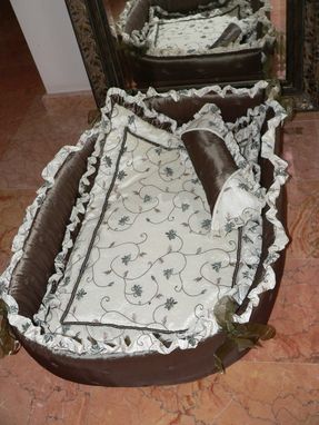 Custom Made Nursery Bedding In Textured Fabrics